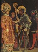 Matthias  Grunewald The Meeting of St Erasmus and St Maurice (mk08) oil painting